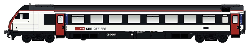 LS Models LS472201DC - H0 - Steuerwagen, SBB, Ep. VI